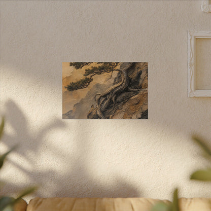 Summer Pine Tree Texture Canvas Art | Cozy Decor