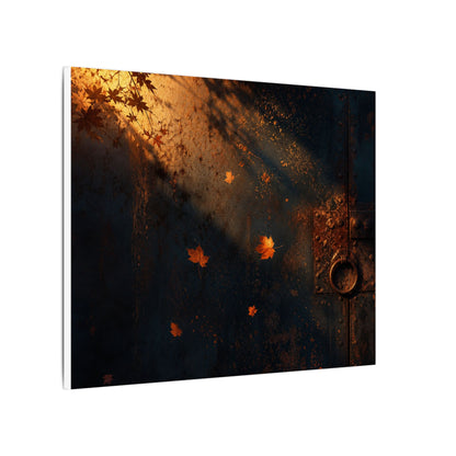 Dark Japandi Rust Patina in Golden Hour | Shadow Zen Canvas Art