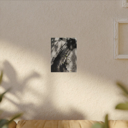 Ink Brushstroke Canvas Art | Spring Dark Japandi Moody Minimal Art