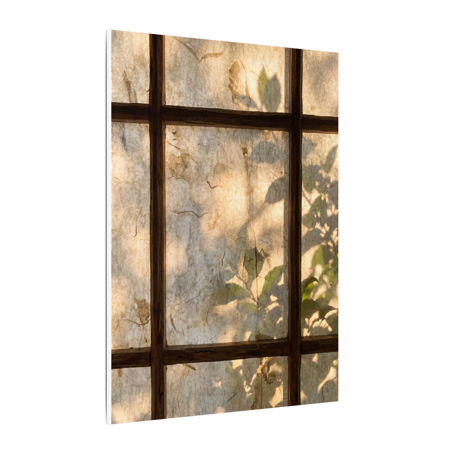 Golden Hour Shoji Screen Canvas Art - Japandi Mono No Aware