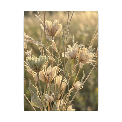 Summer Dried Flowers Minimal Line Canvas Art | Cozy Decor