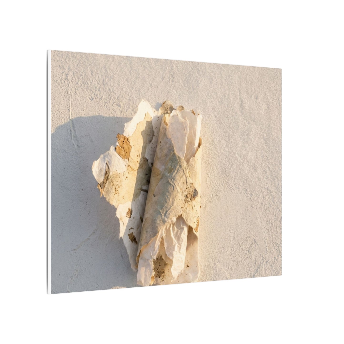 Paper Fold Canvas Art | Winter Japandi Texture Art