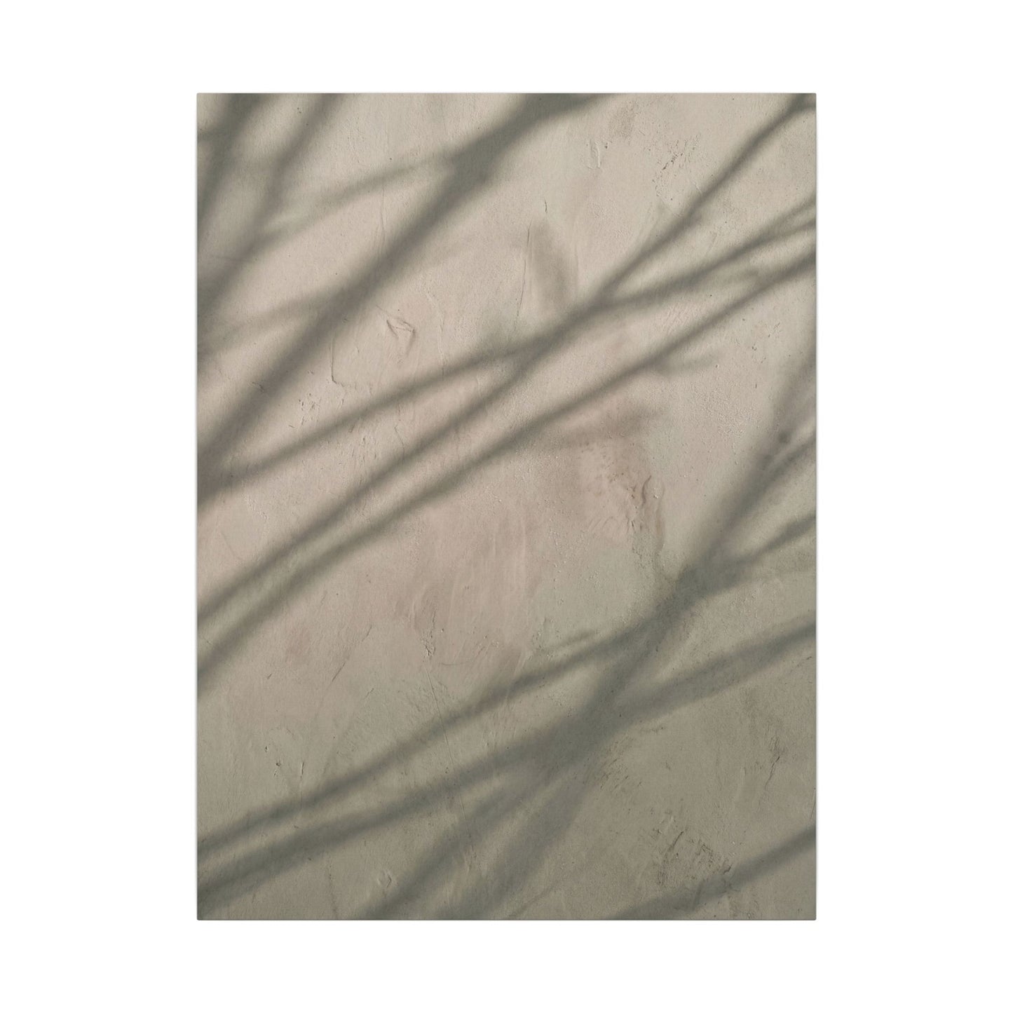 Shadow Play Japanese Pattern Canvas Art | Warm Japandi Art