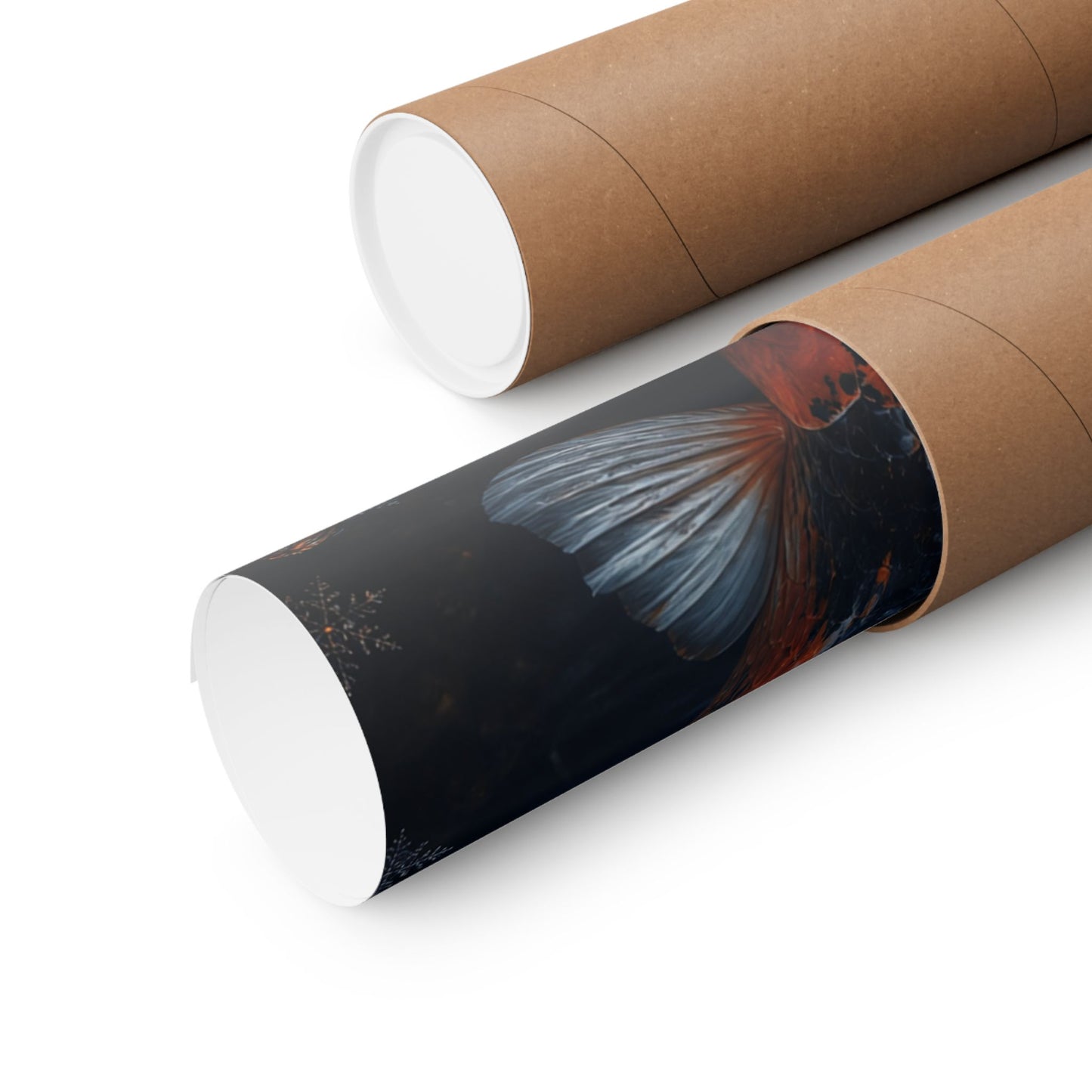 Candlelight Koi Pond Wall Art Print - Dark Japandi Datsuzoku