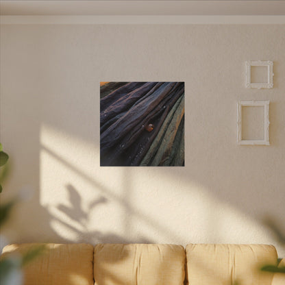 Silk Drape Shadow Zen Canvas Art | Moody Dark Japandi Art