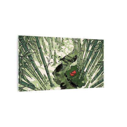 Peaceful Bamboo Grove Canvas Art - Ukiyo E Inspired Zen