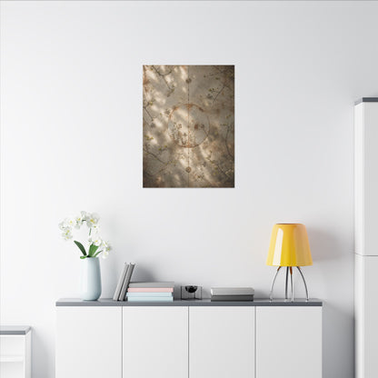 Japandi Rust Patina in Dappled | Japanese Pattern Canvas Art