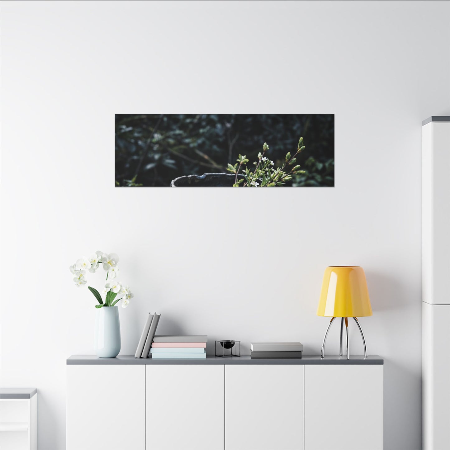 Dappled Ceramic Bowl Canvas Art - Dark Japandi Datsuzoku