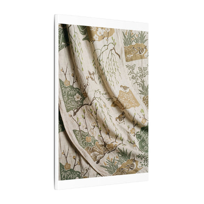 Silk Drape Canvas Art | Spring Japandi Japanese Pattern Art