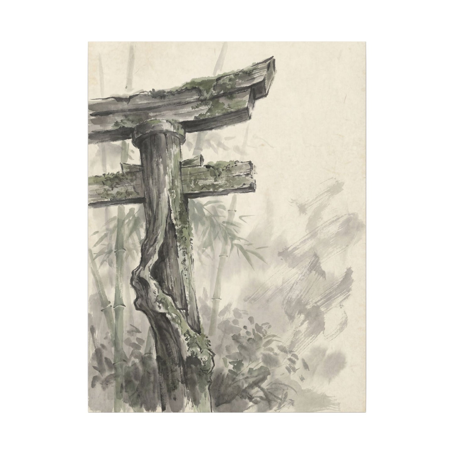 Torii Gate Summer Canvas Art | Zen Tranquil Design