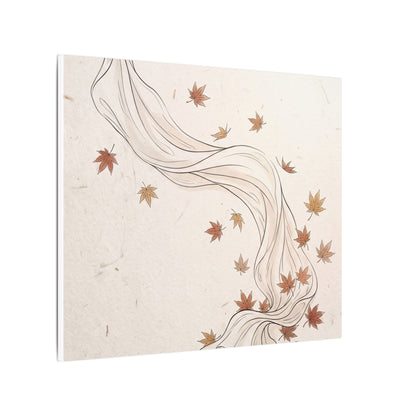 Japandi Silk Drape in Dawn | Minimal Line Canvas Art