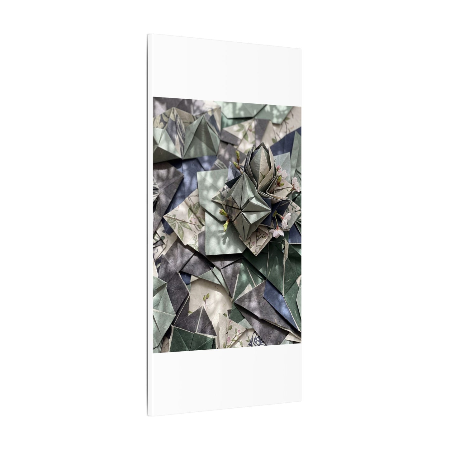 Shibui Paper Fold Canvas Art - Japandi Japanese Pattern
