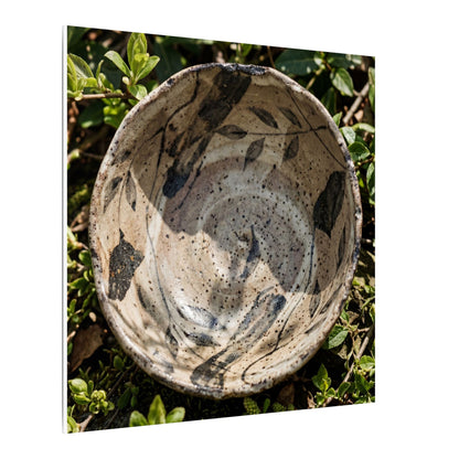 Elegant Ceramic Bowl Canvas Art - Japanese Pattern Japandi