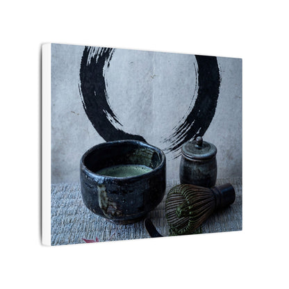 Tea Ceremony Canvas Art | Winter Zen Enso Art