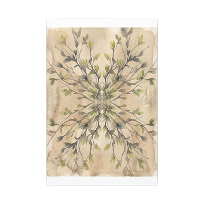 Shibui Shadow Play Canvas Art - Japandi Watercolor