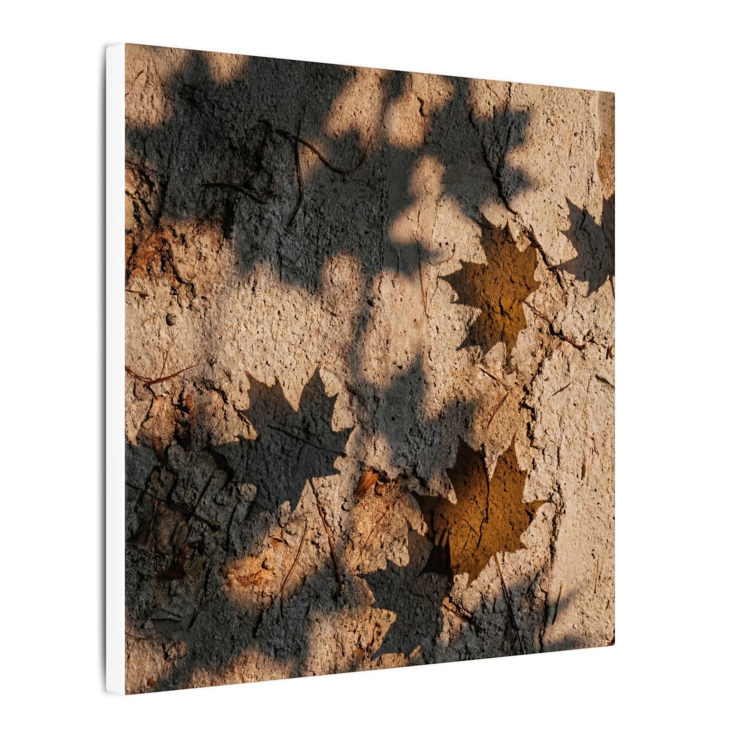 Cozy Shadow Play Canvas Art - Texture Japandi