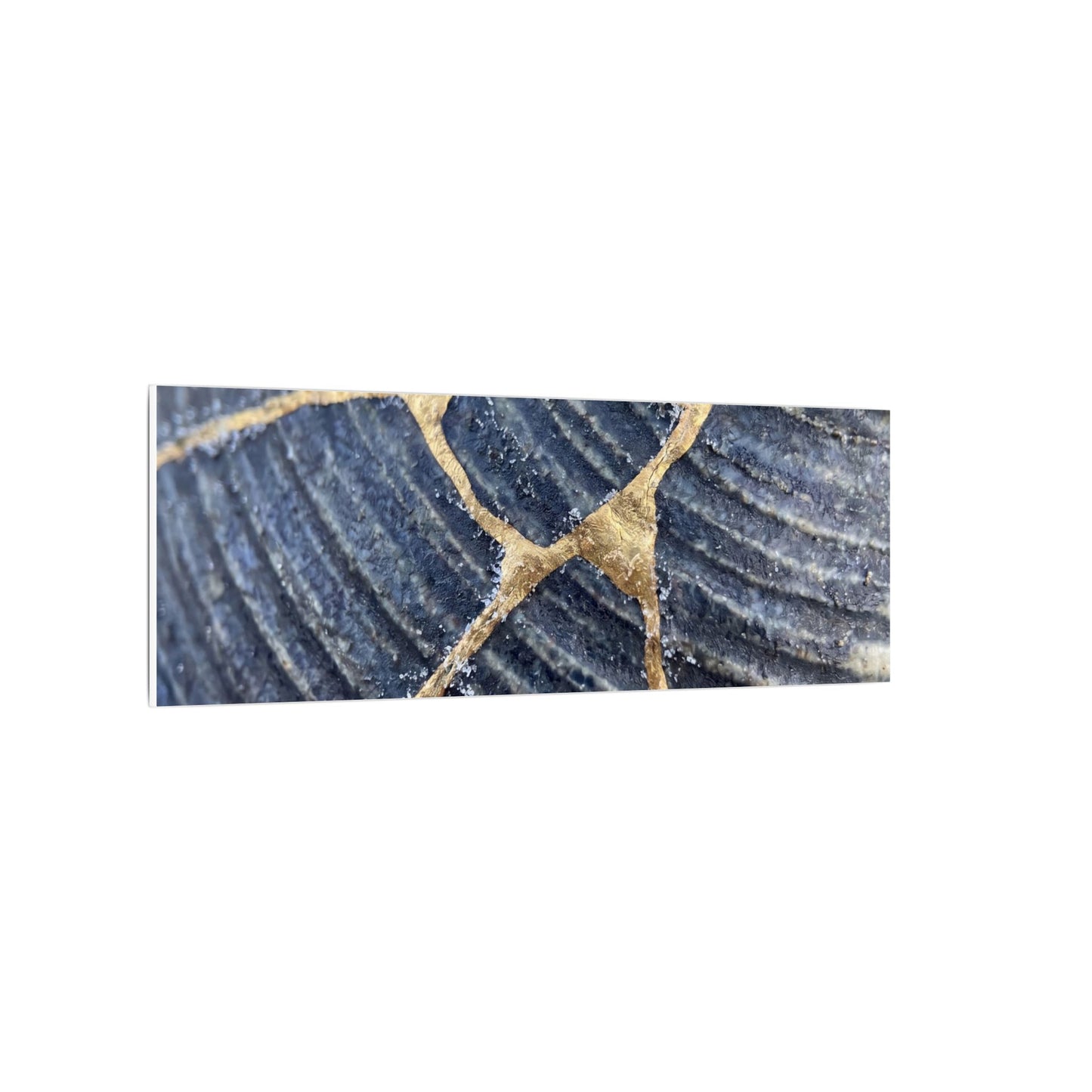 Shibui Water Ripple Canvas Art - Kintsugi Gold Repair