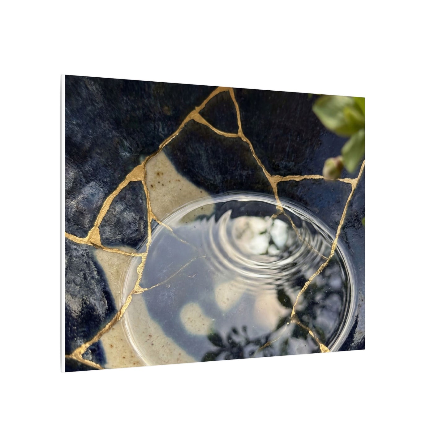 Water Ripple Spring Canvas Art | Kintsugi Beautiful Design