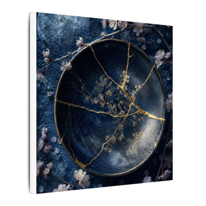 Cherry Blossom Winter Canvas Art | Kintsugi Philosophical Design