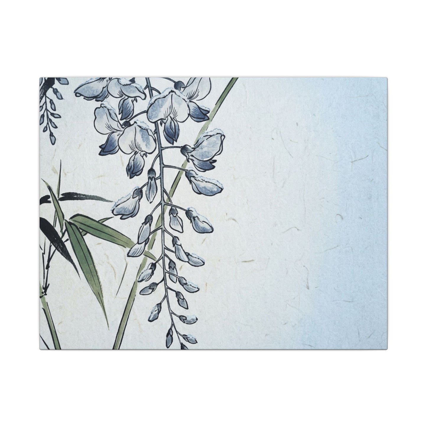 Zen Wisteria in Moonlight | Ukiyo E Inspired Canvas Art