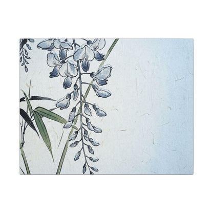 Zen Wisteria in Moonlight | Ukiyo E Inspired Canvas Art