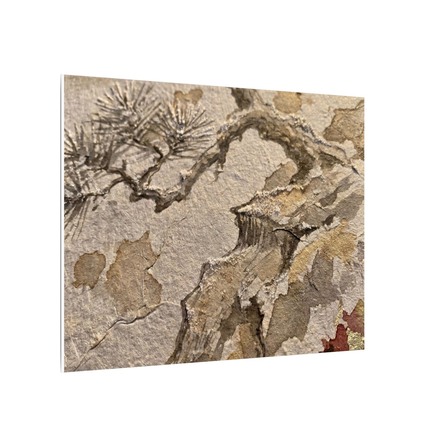 Pine Tree Canvas Art | Winter Japandi Japanese Pattern Art