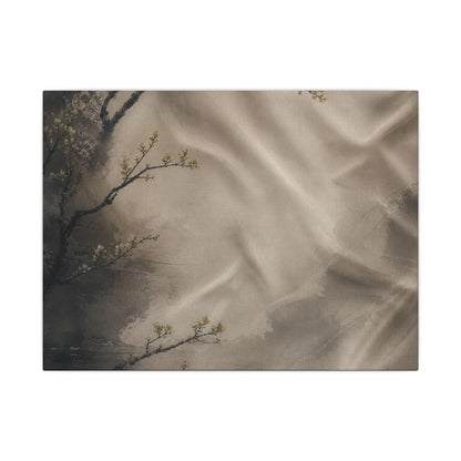 Silk Drape Canvas Art | Spring Japandi Japanese Pattern Art