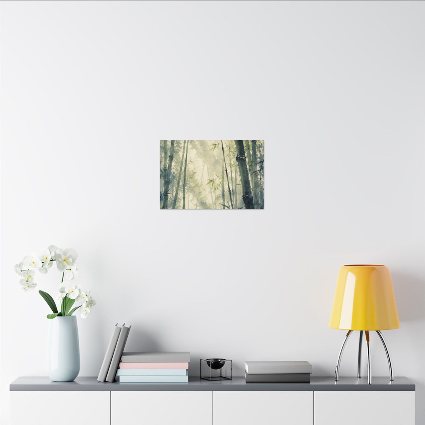 Bamboo Grove Spring Canvas Art | Zen Serene Design