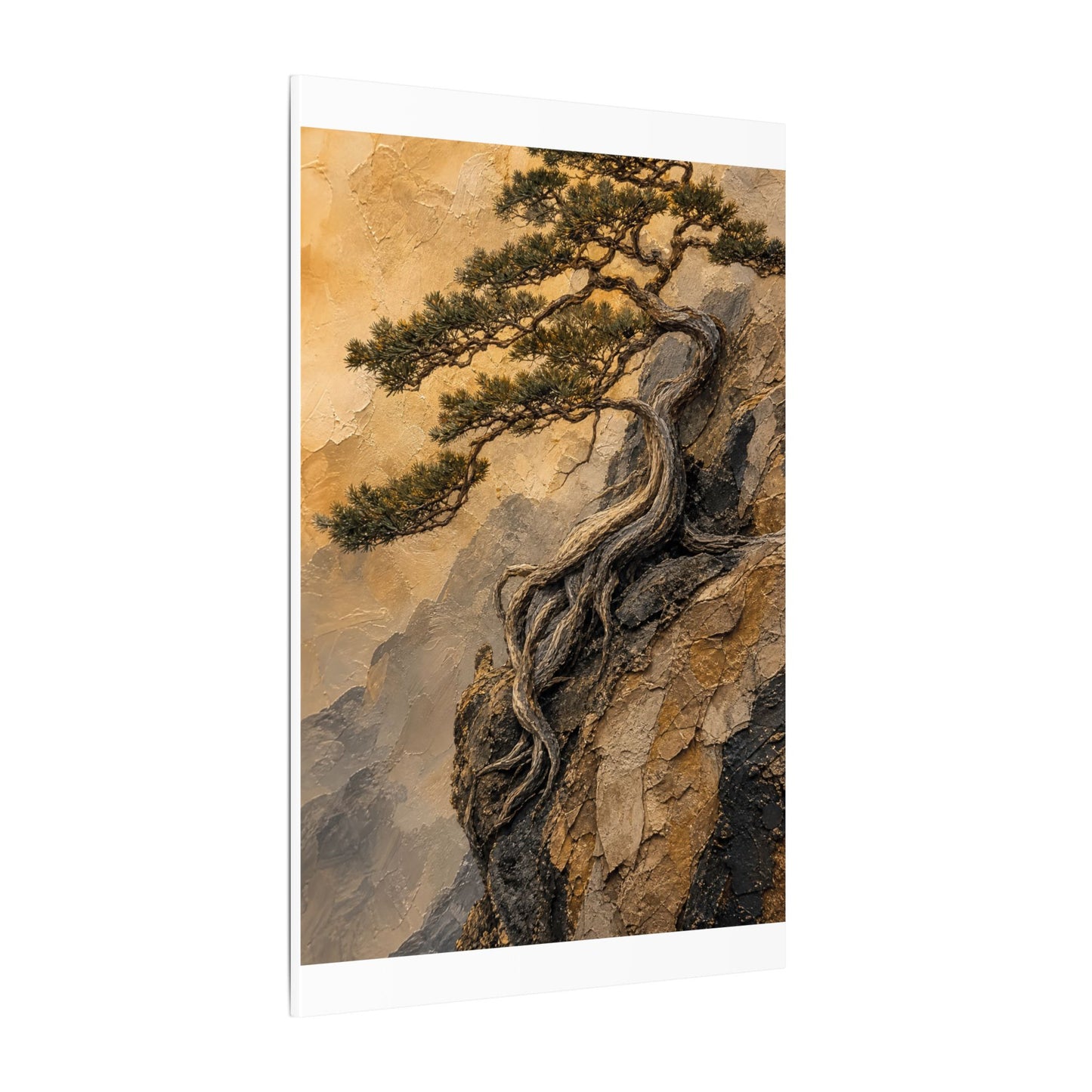 Summer Pine Tree Texture Canvas Art | Cozy Decor