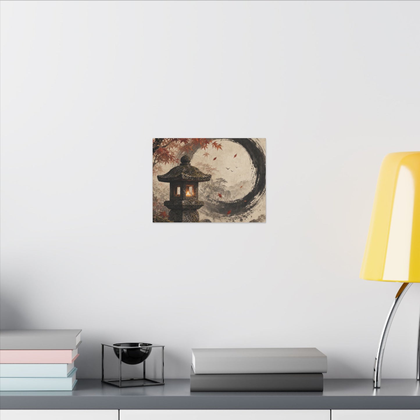 Ma Stone Lantern Canvas Art - Zen Enso