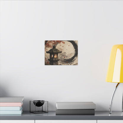 Ma Stone Lantern Canvas Art - Zen Enso