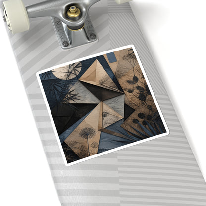 Cozy Paper Fold Sticker - Minimal Line Japandi