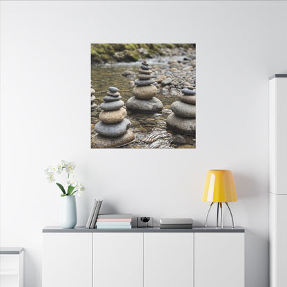 Bamboo Grove Winter Canvas Art | Zen Serene Design
