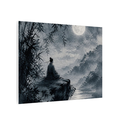 Ink Brushstroke Sumi E Canvas Art | Serene Zen Art