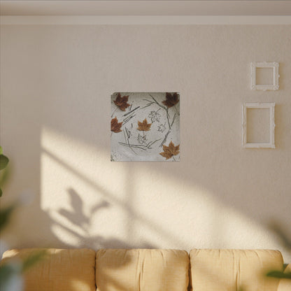 Ceramic Bowl Autumn Canvas Art | Japandi Elegant Design