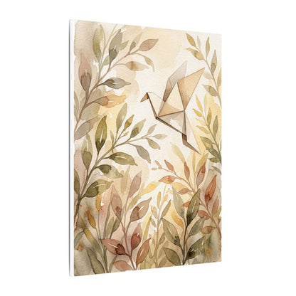 Fukinsei Paper Fold Canvas Art - Japandi Watercolor