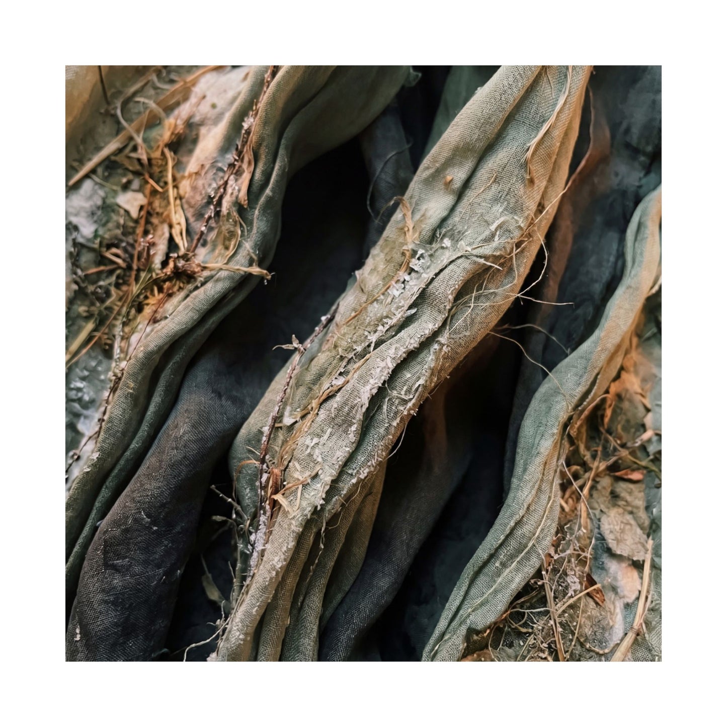 Silk Drape Texture Wall Art Print | Neutral Japandi Art