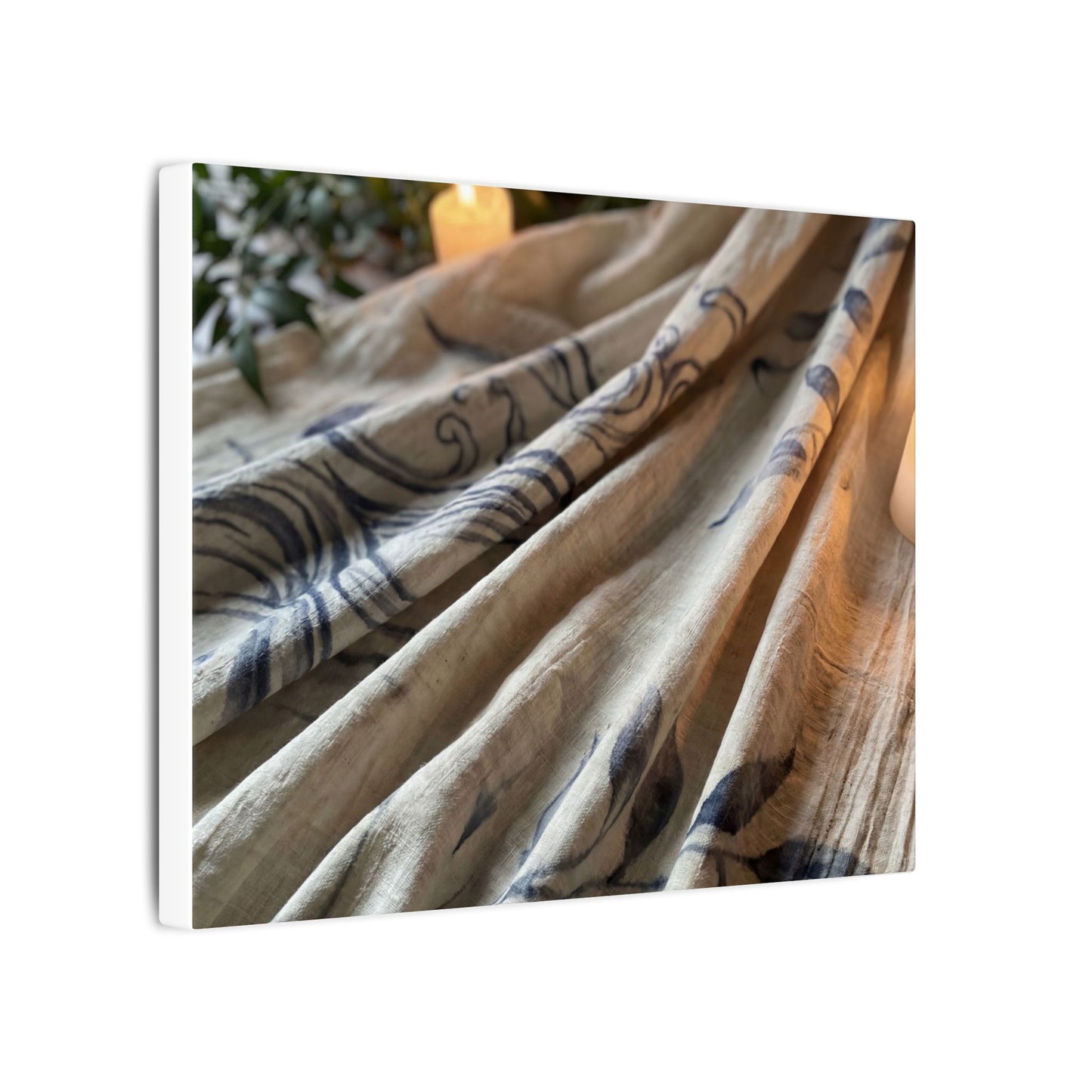 Fukinsei Silk Drape Canvas Art - Japandi Japanese Pattern