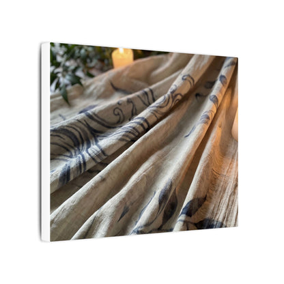 Fukinsei Silk Drape Canvas Art - Japandi Japanese Pattern