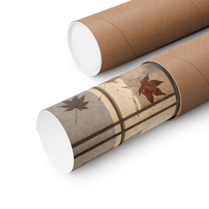 Fukinsei Shoji Screen Wall Art Print - Japandi Japanese Pattern