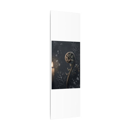 Candlelight Fern Unfurling Canvas Art - Japandi Ma