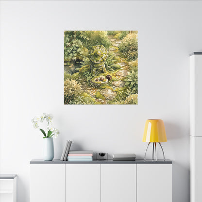 Datsuzoku Stone Lantern Canvas Art - Japandi Watercolor