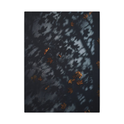 Autumn Shadow Play Shadow Zen Canvas Art | Atmospheric Decor