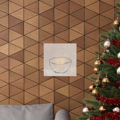 Ceramic Bowl Winter Wall Art Print | Japandi Warm Design
