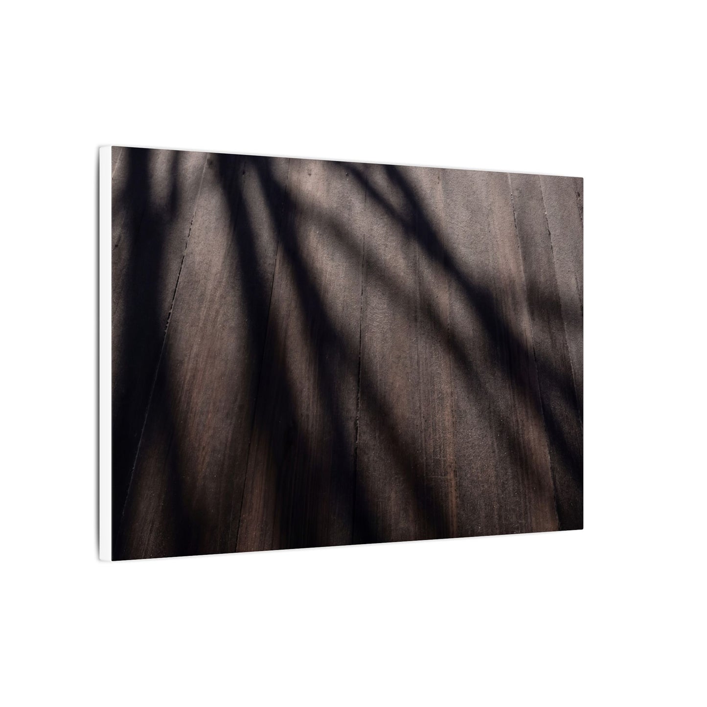 Dark Japandi Shadow Play in Dawn | Moody Minimal Canvas Art