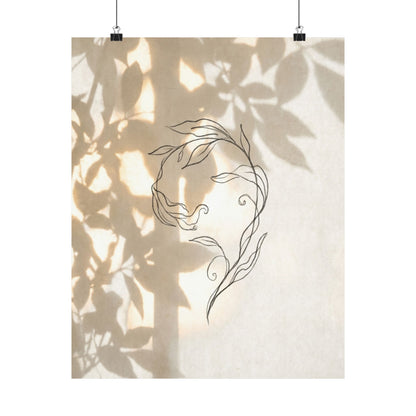 Candlelight Shoji Screen Wall Art Print - Japandi Fukinsei Art Print