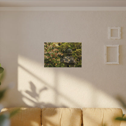 Spring Stone Lantern Gold Repair Canvas Art | Beautiful Decor