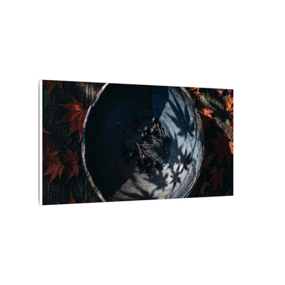 Autumn Ceramic Bowl Shadow Zen Canvas Art | Bold Decor
