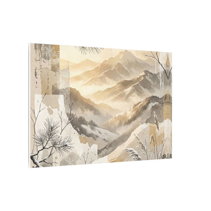 Shibui Mountain Mist Canvas Art - Japandi Japanese Pattern