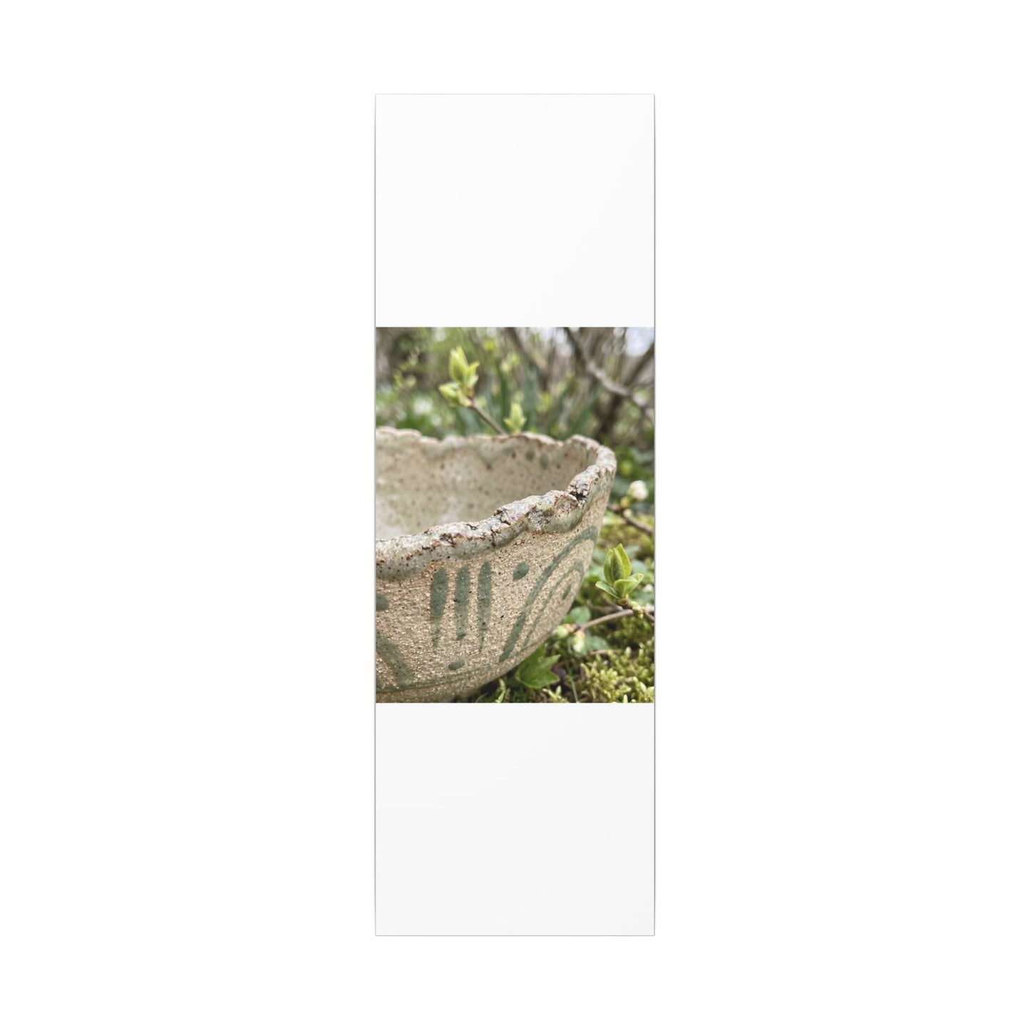 Elegant Ceramic Bowl Canvas Art - Japanese Pattern Japandi